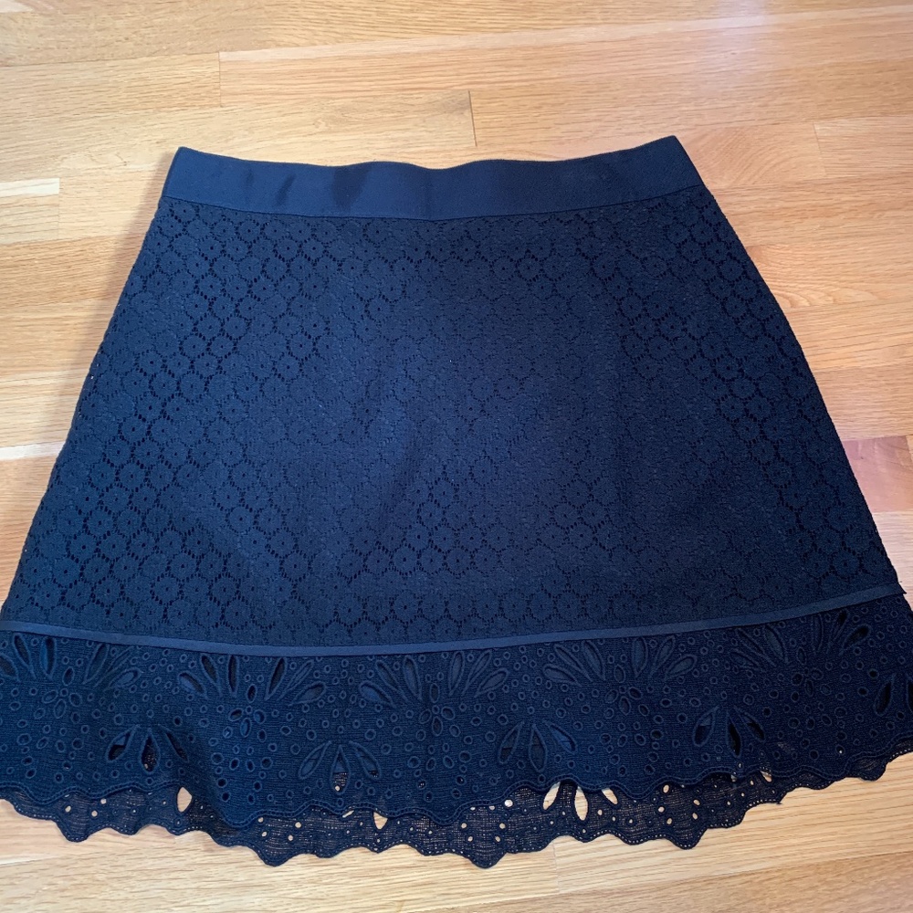 LOFT Black Lace Skirt